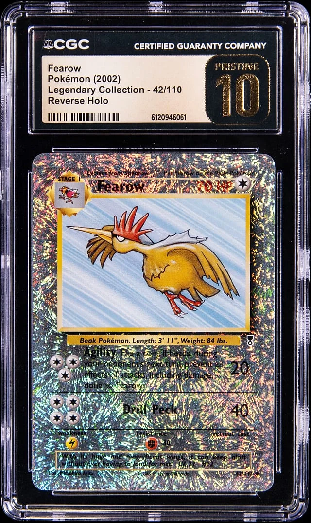 2002 Pokemon Legendary Collection Reverse Holo Fearow #42 card image