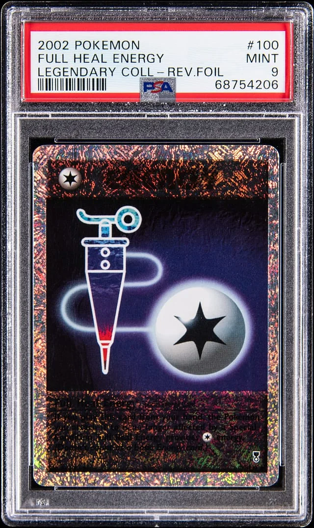 2002 Pokemon Legendary Collection Reverse Holo Full Heal Energy #100 card image
