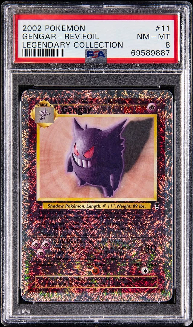 2002 Pokemon Legendary Collection Reverse Holo Gengar #11 card image