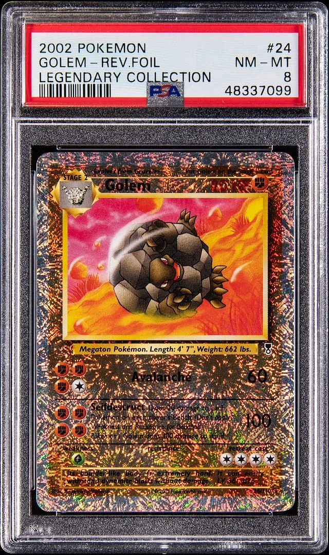 2002 Pokemon Legendary Collection Reverse Holo Golem #24 card image