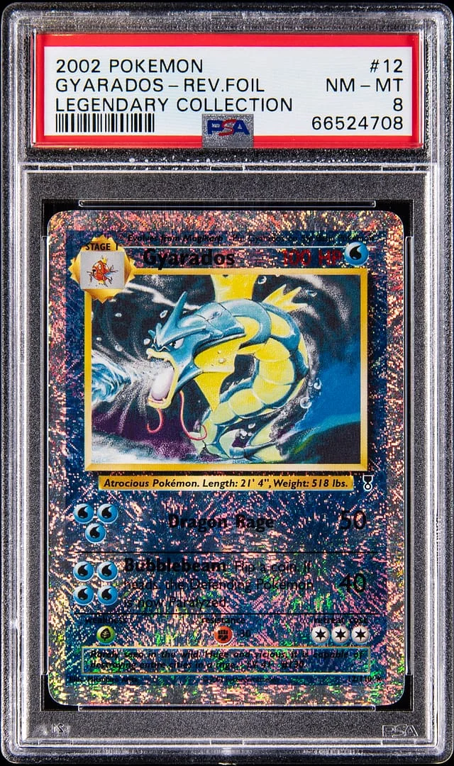 2002 Pokemon Legendary Collection Reverse Holo Gyarados #12 card image