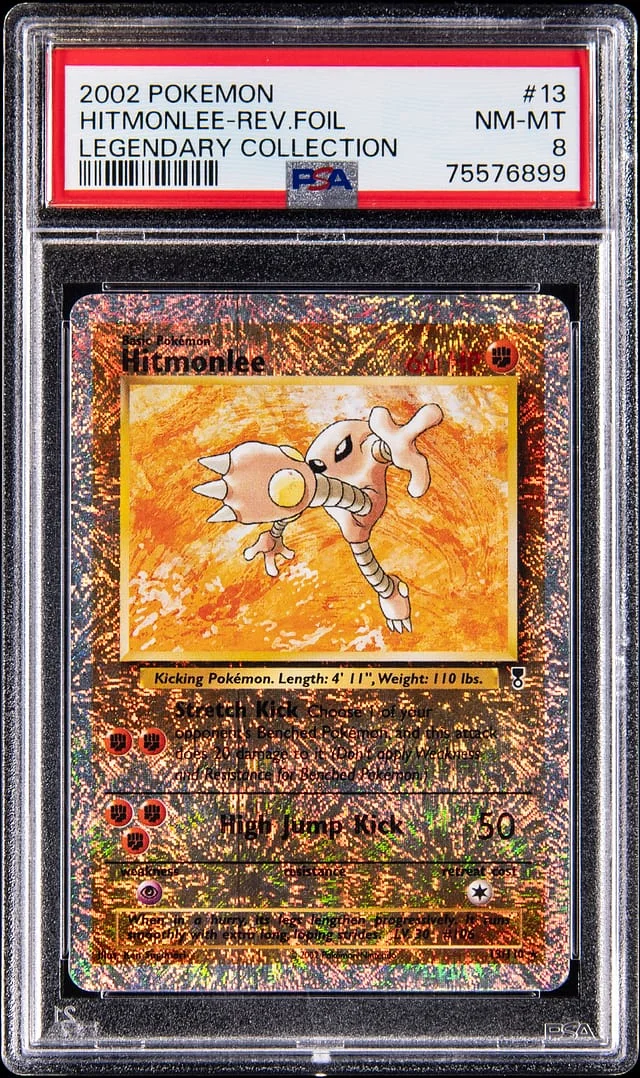2002 Pokemon Legendary Collection Reverse Holo Hitmonlee #13 card image