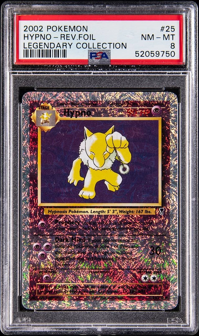 2002 Pokemon Legendary Collection Reverse Holo Hypno #25 card image