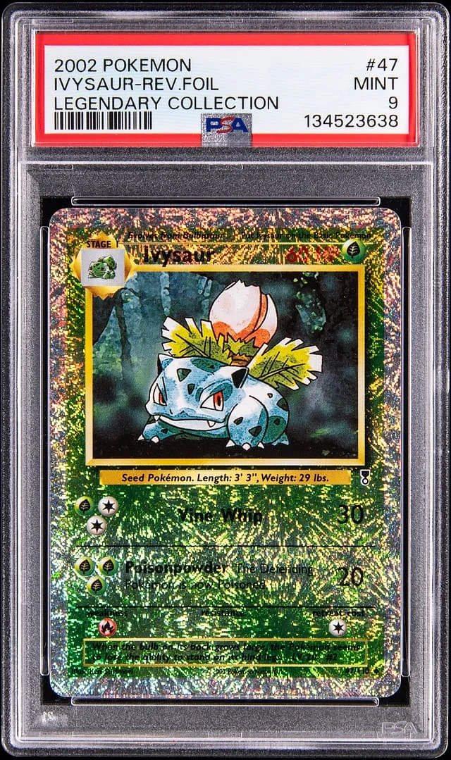 2002 Pokemon Legendary Collection Reverse Holo Ivysaur #47 card image