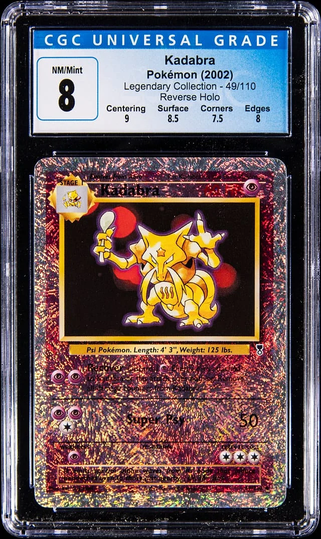 2002 Pokemon Legendary Collection Reverse Holo Kadabra #49 card image
