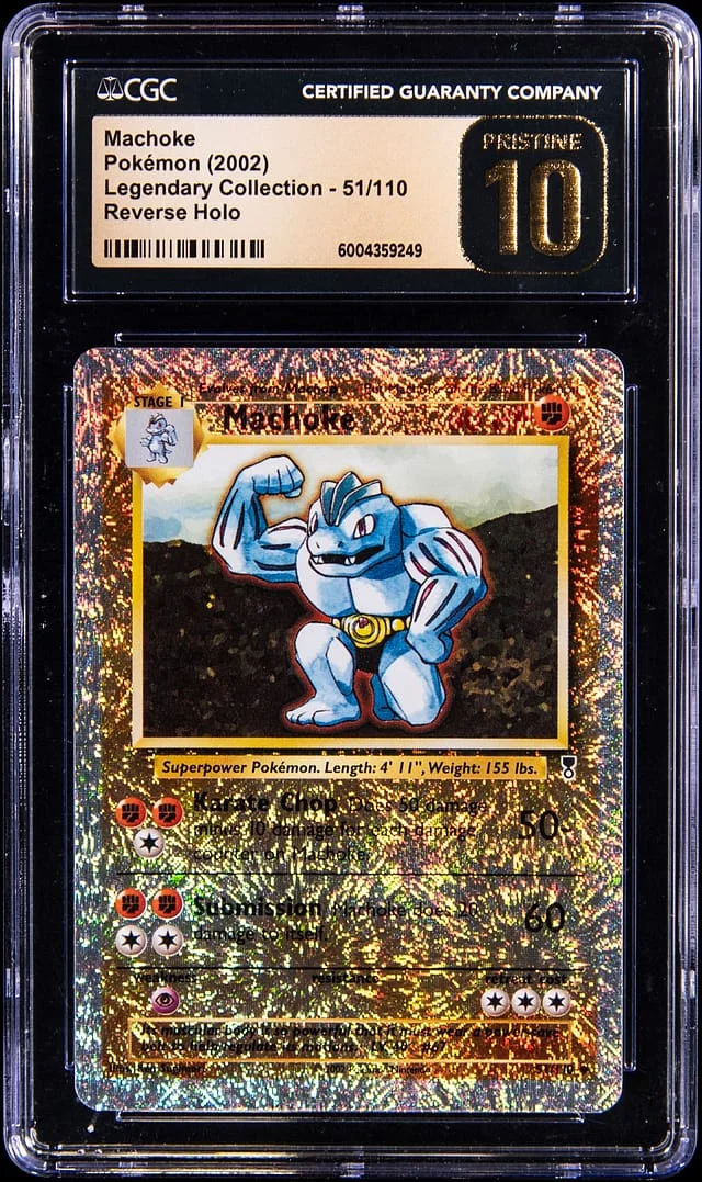 2002 Pokemon Legendary Collection Reverse Holo Machoke #51 card image