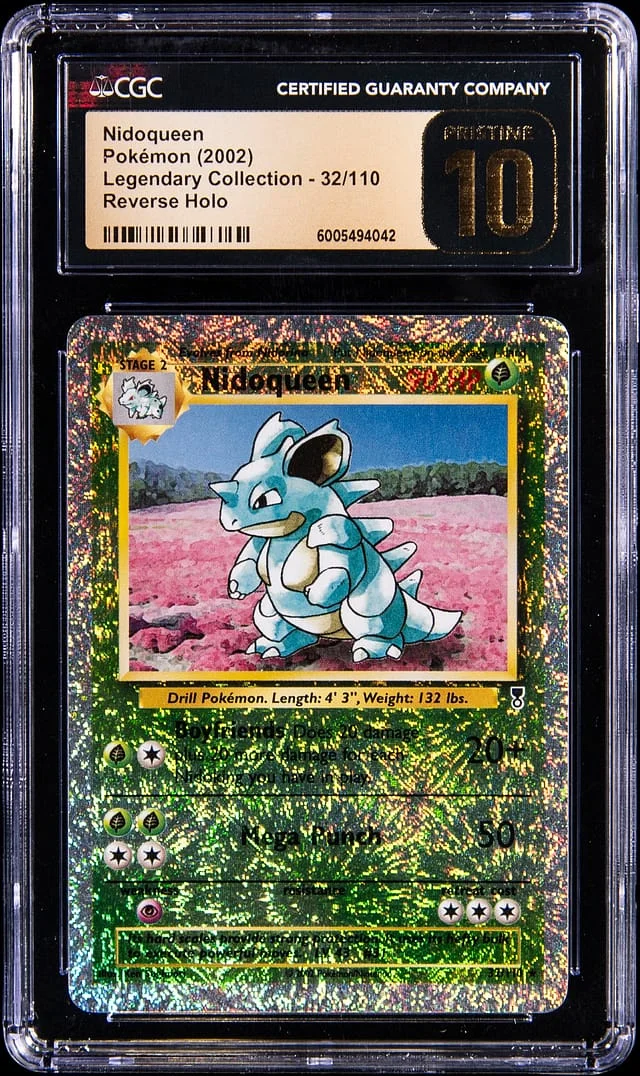 2002 Pokemon Legendary Collection Reverse Holo Nidoqueen #32 card image