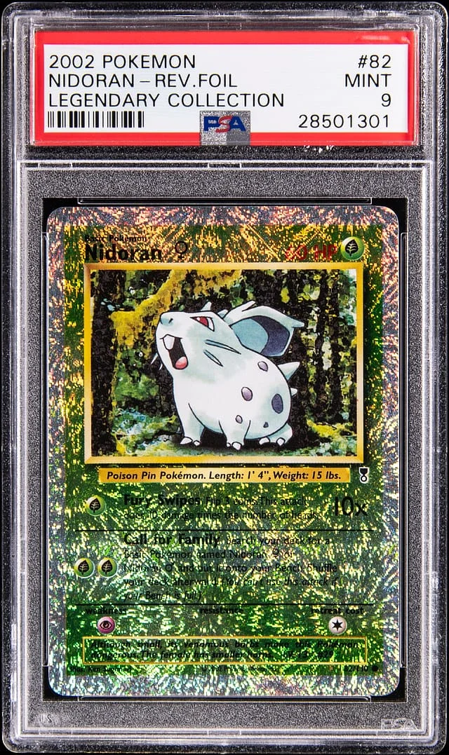 2002 Pokemon Legendary Collection Reverse Holo Nidoran #82 card image