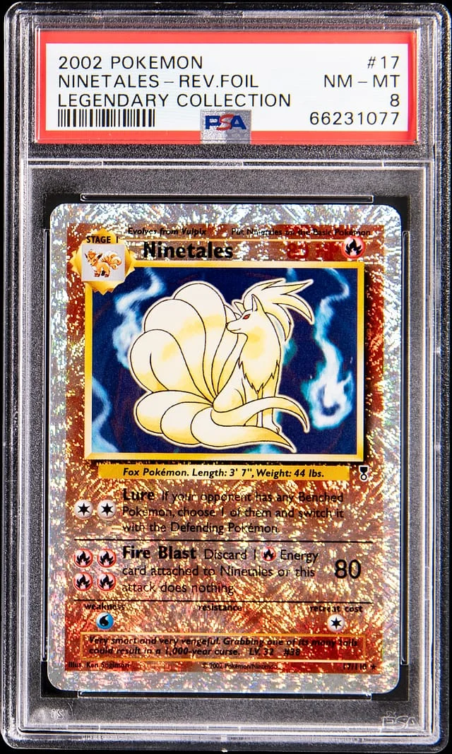 2002 Pokemon Legendary Collection Reverse Holo Ninetales #17 card image