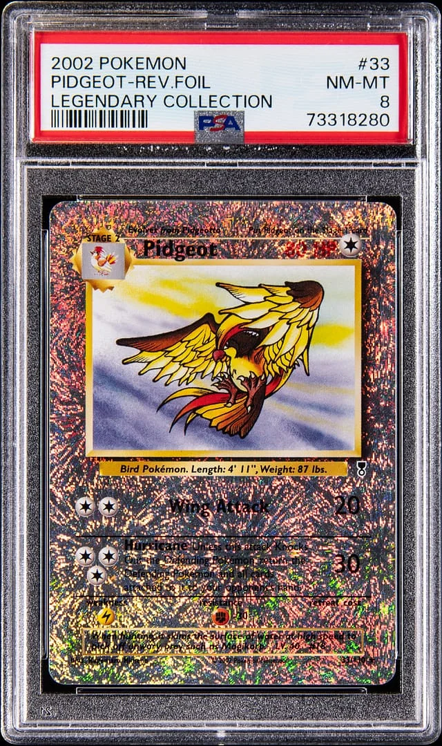 2002 Pokemon Legendary Collection Reverse Holo Pidgeot #33 card image