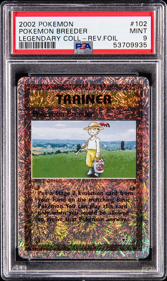 2002 Pokemon Legendary Collection Reverse Holo Pokemon Breeder #102 card image