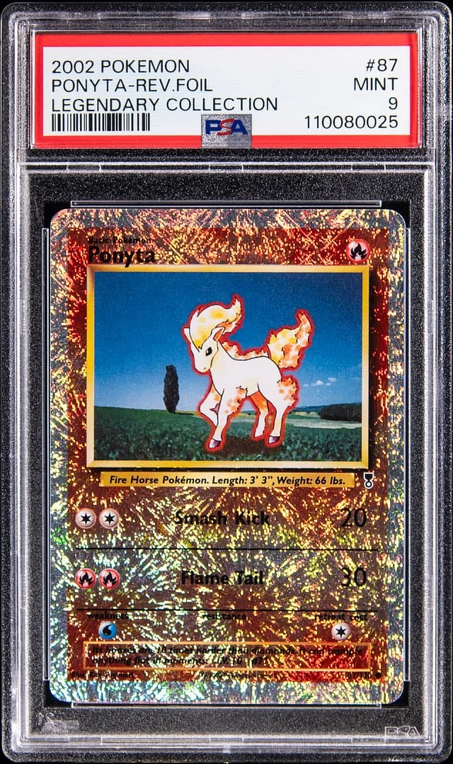 2002 Pokemon Legendary Collection Reverse Holo Ponyta #87 card image