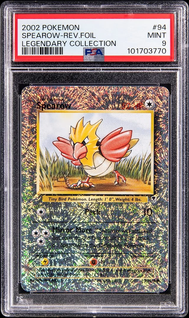 2002 Pokemon Legendary Collection Reverse Holo Spearow #94 card image