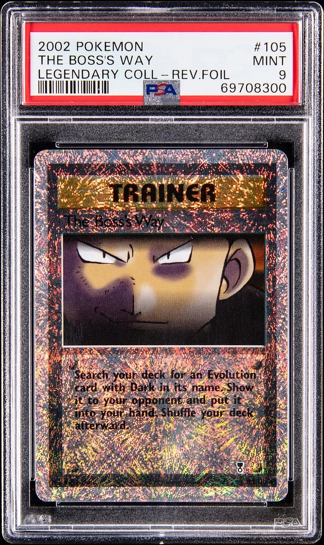 2002 Pokemon Legendary Collection Reverse Holo The Boss's Way #105 card image