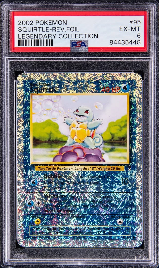2002 Pokemon Legendary Collection Squirtle-Reverse #95 card image