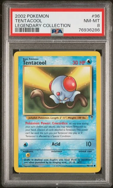 2002 Pokemon Legendary Collection Tentacool #96 card image