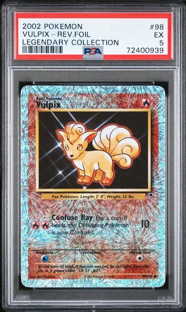 2002 Pokemon Legendary Collection Vulpix-Reverse #98 card image