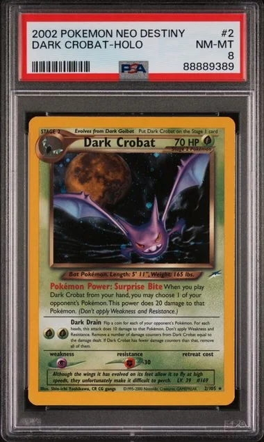 2002 Pokemon Neo Destiny Dark Crobat-Holo #2 card image