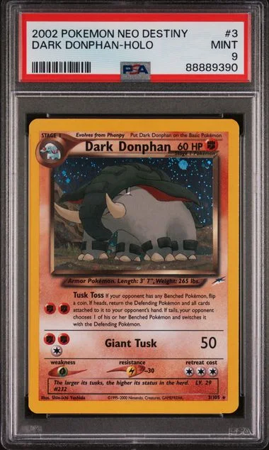 2002 Pokemon Neo Destiny Dark Donphan-Holo #3 card image
