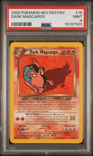 2002 Pokemon Neo Destiny Dark Magcargo #18 card image