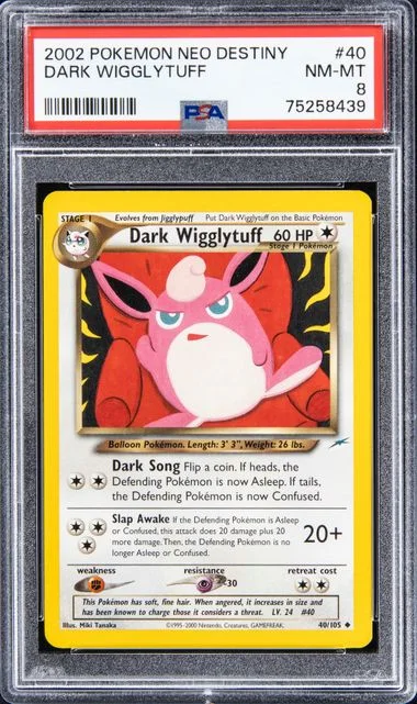 2002 Pokemon Neo Destiny Dark Wigglytuff #40 card image