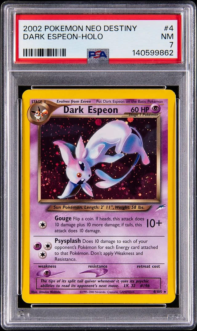 2002 Pokemon Neo Destiny Holo Dark Espeon #4 card image