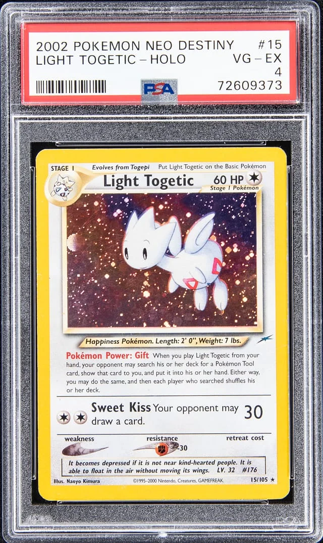 2002 Pokemon Neo Destiny Holo Light Togetic #15 card image