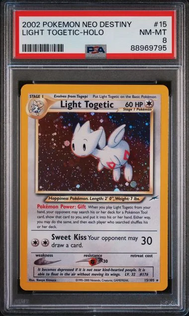 2002 Pokemon Neo Destiny Light Togetic-Holo #15 card image