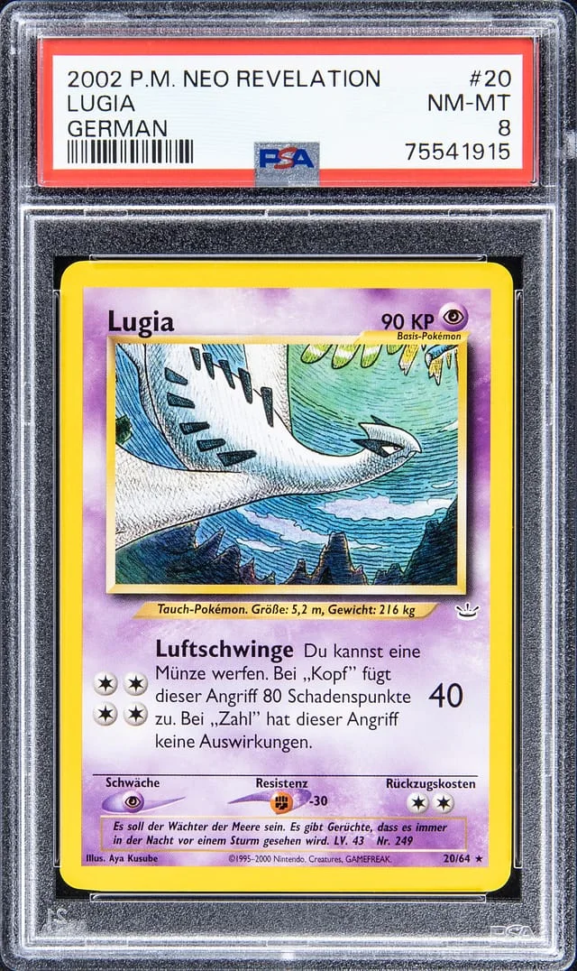 2002 Pokemon Neo Revelation German Lugia #20 card image