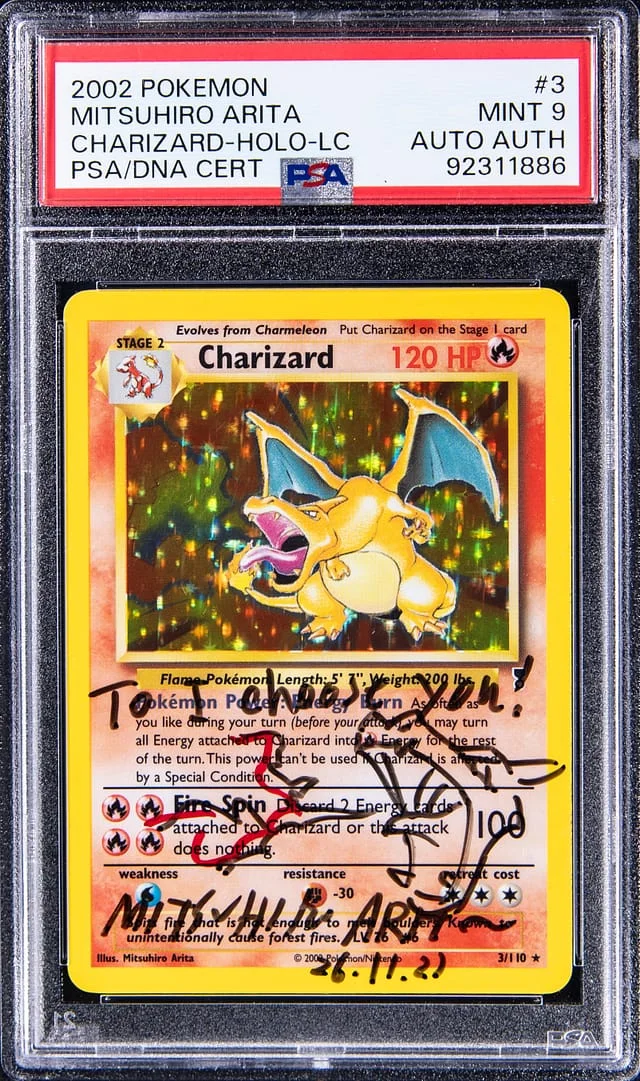 2002 Pokemon Rare Holofoil Charizard - Mitsuhiro Arita #3 card image