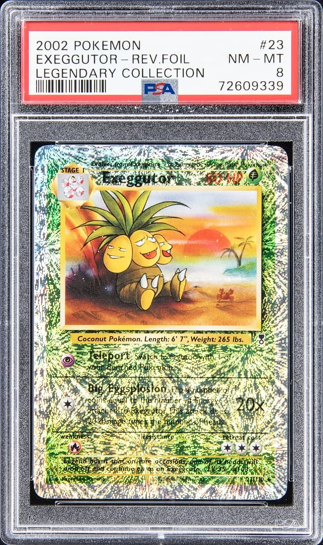 2002 Pokemon Reverse Foil Exeggutor #23 card image