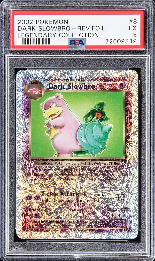 2002 Pokemon Reverse Foil - Legendary Collection Dark Slowbro #8 card image