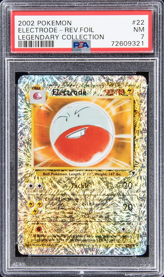 2002 Pokemon Reverse Foil - Legendary Collection Electrode #22 card image