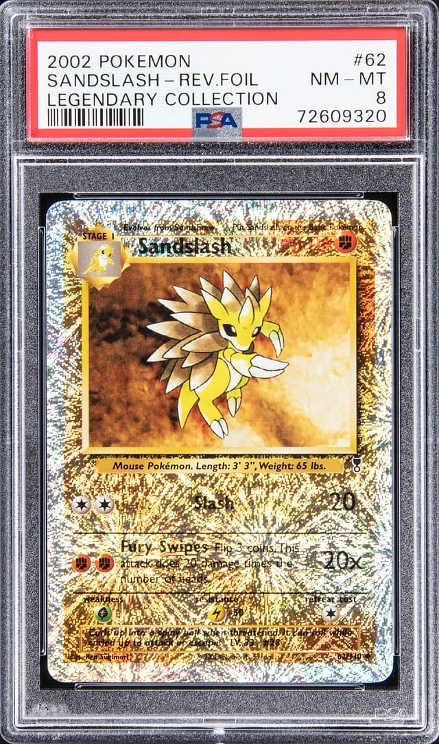 2002 Pokemon Reverse Foil - Legendary Collection Sandsplash #62 card image