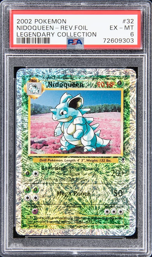 2002 Pokemon Reverse Foil Nidoqueen #32 card image