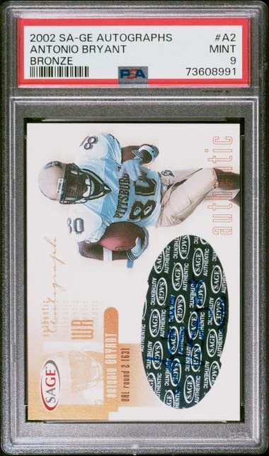 2002 Sa-Ge Autographs Bronze Antonio Bryant #A2 card image