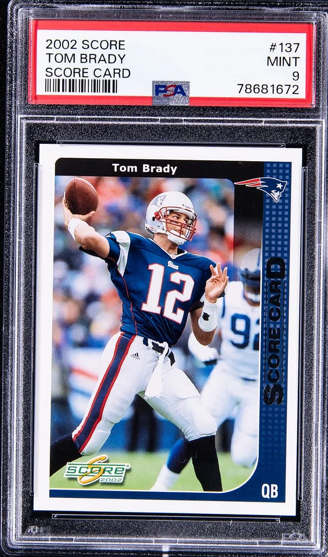2002 Score Tom Brady #137 card image