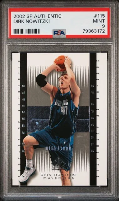 2002 SP Authentic Dirk Nowitzki #115 card image