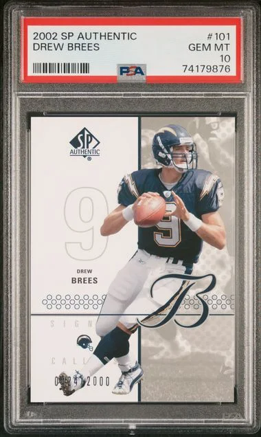 2002 SP Authentic Drew Brees #101 card image