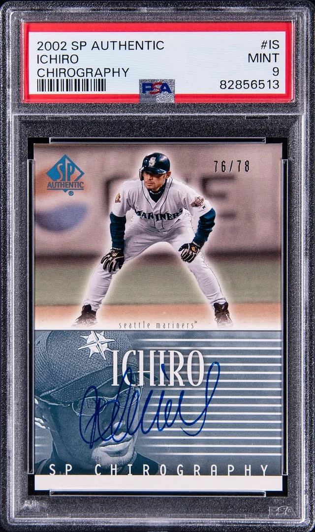 2002 SP Authentic Ichiro Chirography #IS card image