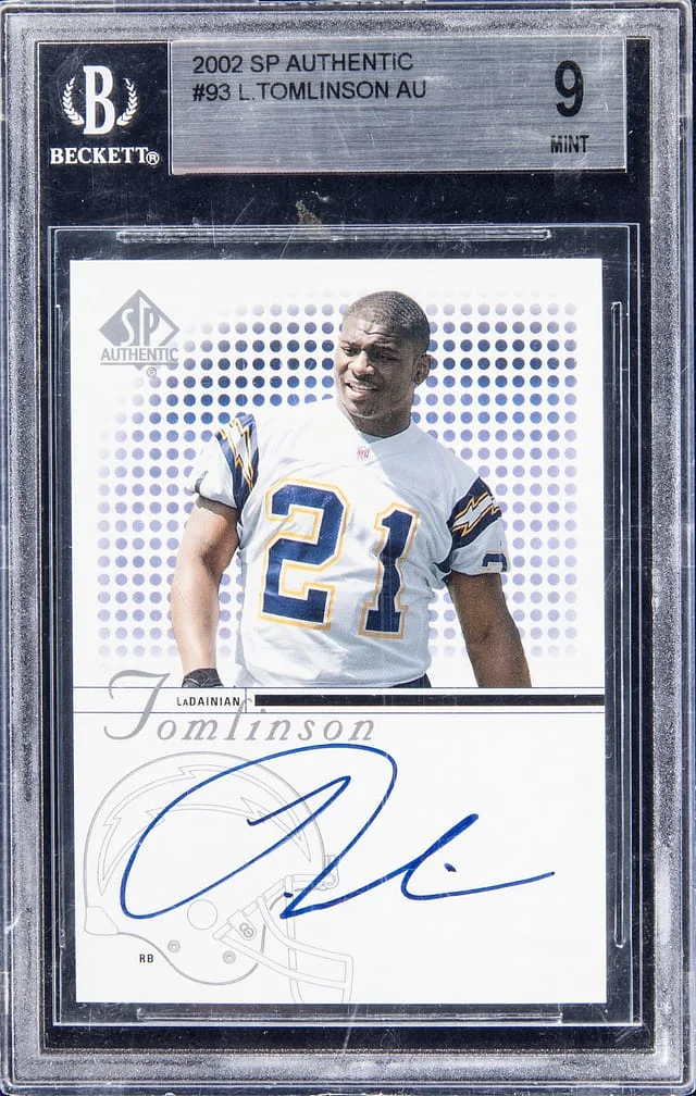 2002 SP Authentic LaDainian Tomlinson #93 card image
