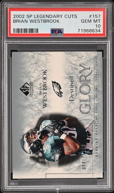 2002 SP Legendary Cuts Brian Westbrook #157 card image