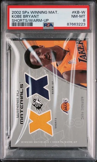 2002 SPx Kobe Bryant Winning Materials Shorts/Warm-Up #KB-W card image