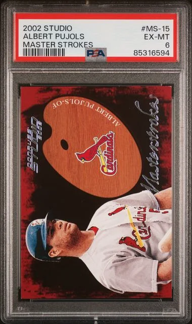 2002 Studio Master Strokes Albert Pujols #MS-15 card image