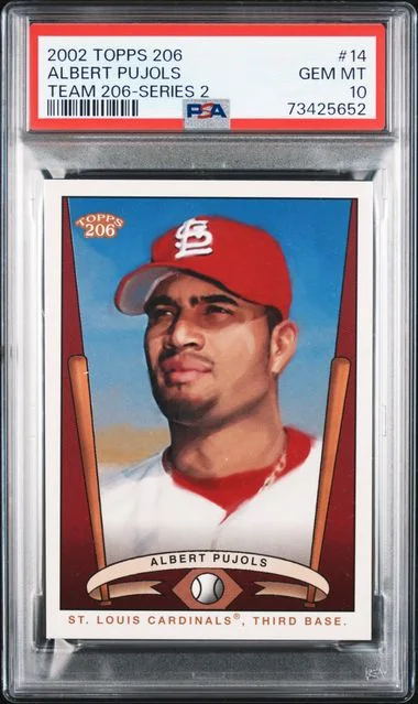 2002 Topps Albert Pujols 206 Team 206 Series 2 #T206-14 card image