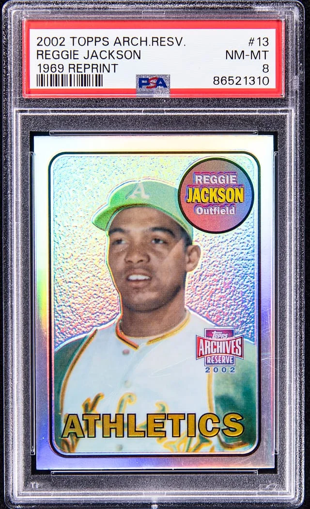 2002 Topps Archives Reggie Jackson Reserve 1969 Reprint #13 card image