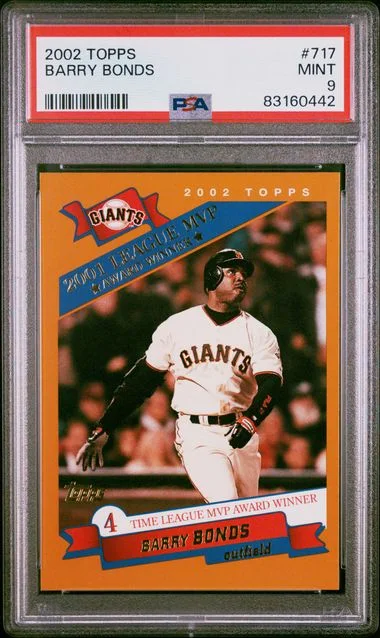 2002 Topps Barry Bonds #717 card image