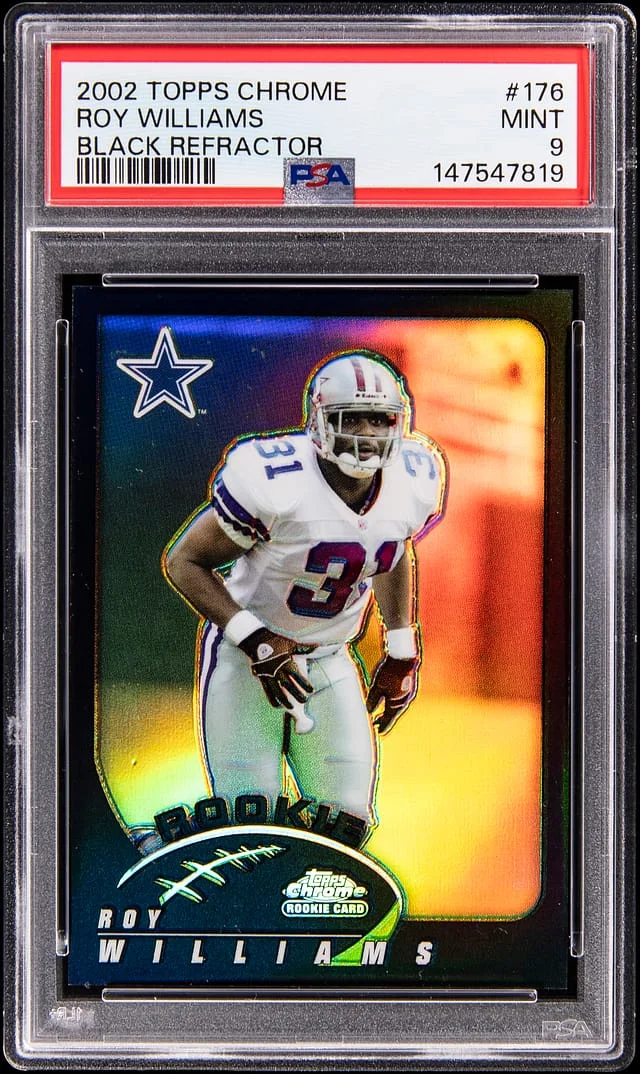 2002 Topps Chrome Black Roy Williams Refractor #176 card image