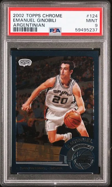 2002 Topps Chrome Emanuel Ginobili #124 card image