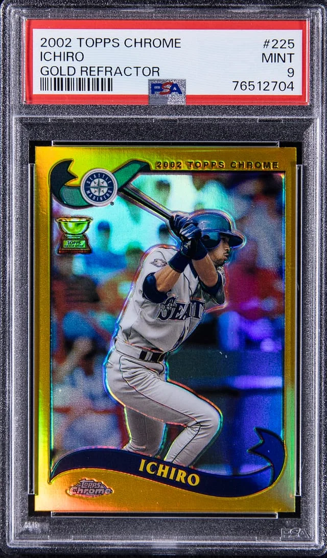 2002 Topps Chrome Ichiro Gold Refractor #225 card image